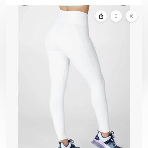 Fabletics high waist White Leggings with Pockets S